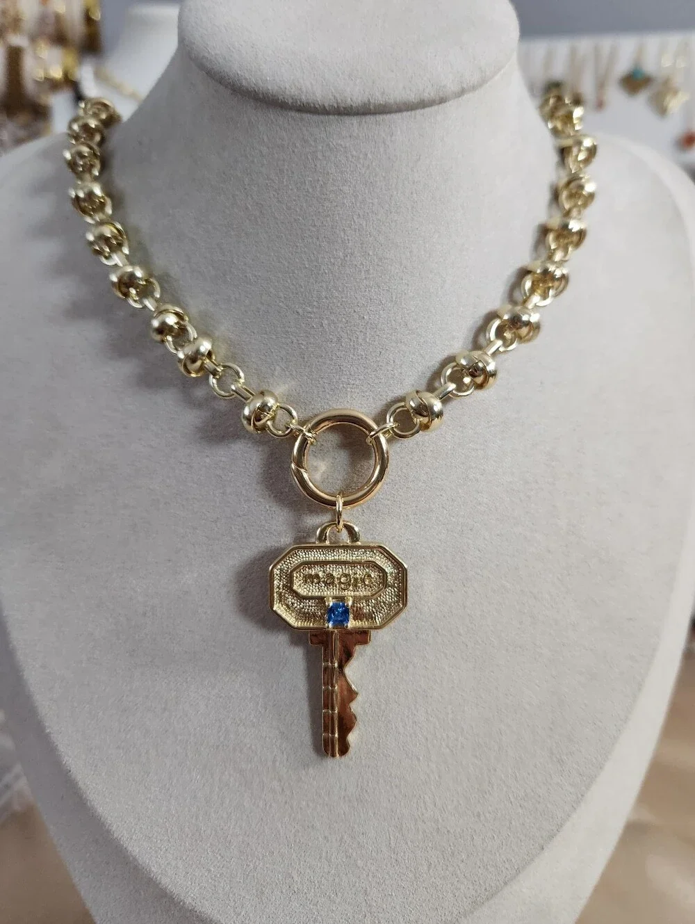 Key Charm Necklace